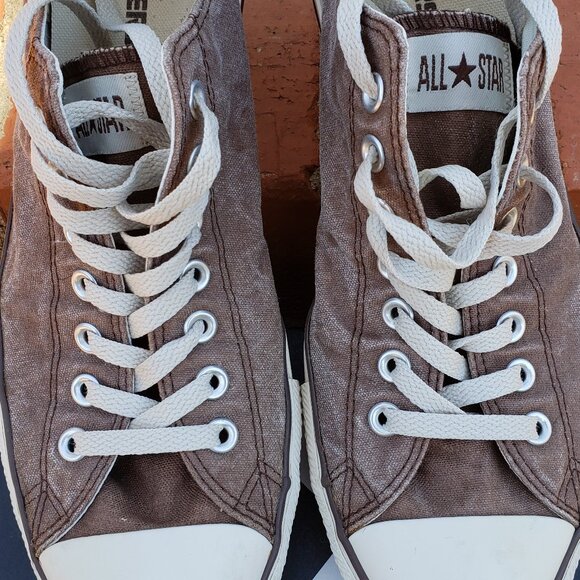 Converse Other - EUC CTAS Converse 104375F low brown allover canvas (11M - 13W) KICKS